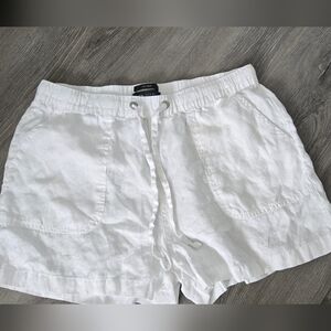 Women Hemp Blend Drawstring Shorts